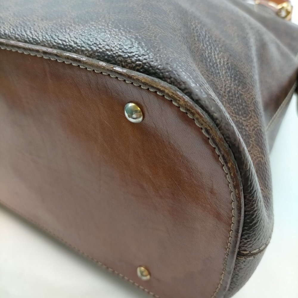 CELINE Hand Bag Brown PVC - Picture 6 of 9